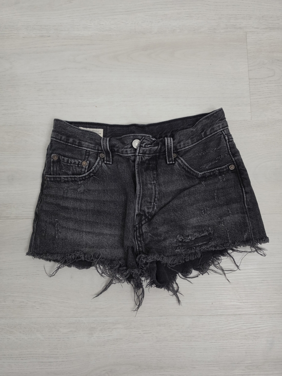 Levi's Pants - Levi's 501 Black Distressed Jean Cutoff Shorts